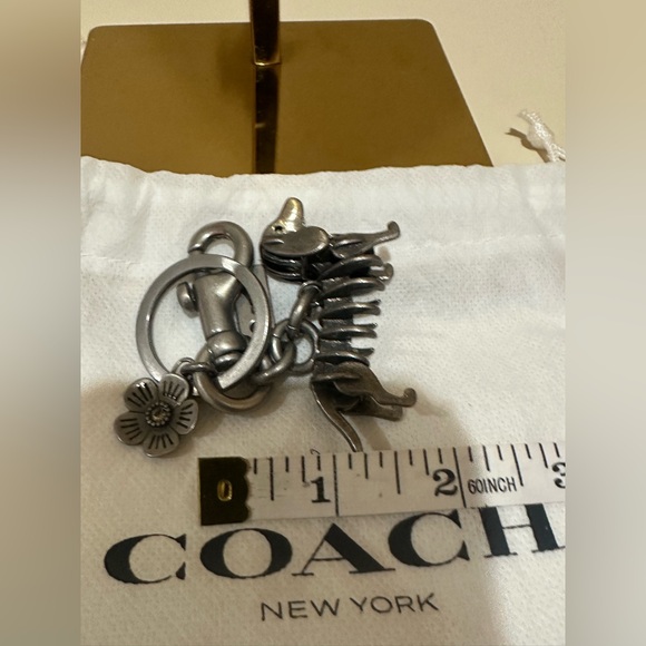 COACH SKELE DACHSHUND TEA ROSE BAG CHARM FOB - Picture 6 of 6